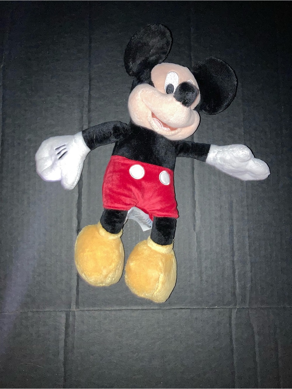 Disney Mickey Mouse Plush in Black, Red, Yellow